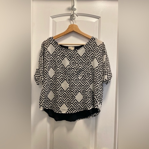 Meadow Rue Stylish Black and White Women's Top size XS - Picture 1 of 6